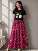 Linen Skirt and Tshirt Set - Image 7