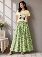 Linen Skirt and Tshirt Set - Image 5