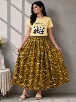Linen Skirt and Tshirt Set - Image 4