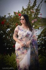Chanderi silk sharee with blause pcs - Image 2
