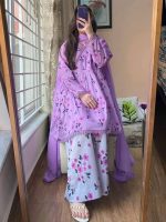 Premium Cotton Printed Three Piece - Image 3