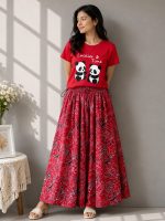 Linen Skirt and Tshirt Set - Image 11