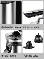 Heavy-Duty Citrus Juicer – Professional Stainless Steel Orange & Lemon Squeezer - Image 3