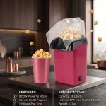 SOKANY Popcorn Maker – 1200W Hot Air Popcorn Machine
