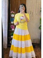 Stylish Skirt and T-Shirt Set - Image 4