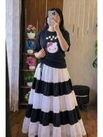Stylish Skirt and T-Shirt Set - Image 3