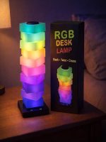 Modular RGB Desk Lamp, LED Touch Light for Gaming & Bedroom | 16+ Color Changing Effects; USB Powered; Create Shape; Night Light; Mood Lighting; Kids Room; (Original) - Image 2