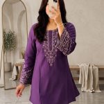 One Piece Ebmroidery Short Kurti