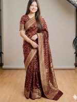 Japani Silk Sharee with Blouse Piece - Image 2