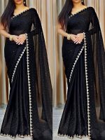 Georgette Sharee with Blouse Piece - Image 6