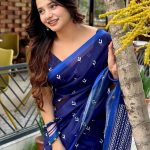Chanderi silk sharee with blause pcs