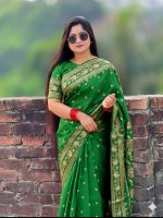 Japani Silk Sharee with Blouse Piece - Image 2