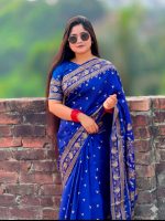 Japani Silk Sharee with Blouse Piece - Image 4