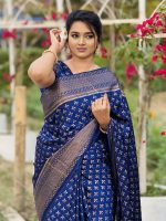 Japani Silk Sharee with Blouse Piece - Image 4