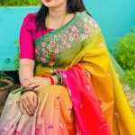 Japani silk saree with blause pcs