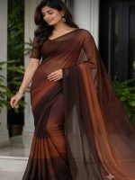 Rongdhonu Georgette saree - Image 5