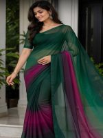 Rongdhonu Georgette saree - Image 3