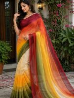 Rongdhonu Georgette saree - Image 3