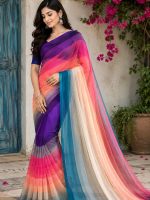 Rongdhonu Georgette saree - Image 2