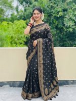Japani Silk Sharee with Blouse Piece - Image 3