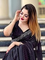 Georgette Sharee with Blouse Piece - Image 5