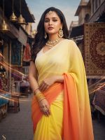 Rongdhonu Georgette sharee - Image 2