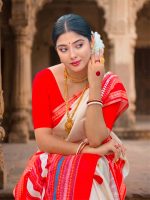 Indian Inspired Assam Silk Saree - Image 2
