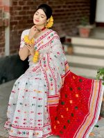Half Silk block Print Saree