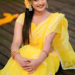 Half Silk Lace Work Saree
