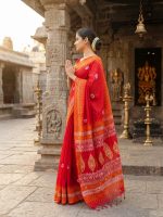 Khadi Suti Sharee with Blouse Piece - Image 2