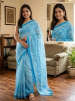 Embroidery Premium Half Silk Sharee - Image 8