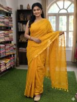 Embroidery Premium Half Silk Sharee - Image 6