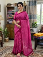 Embroidery Premium Half Silk Sharee - Image 3